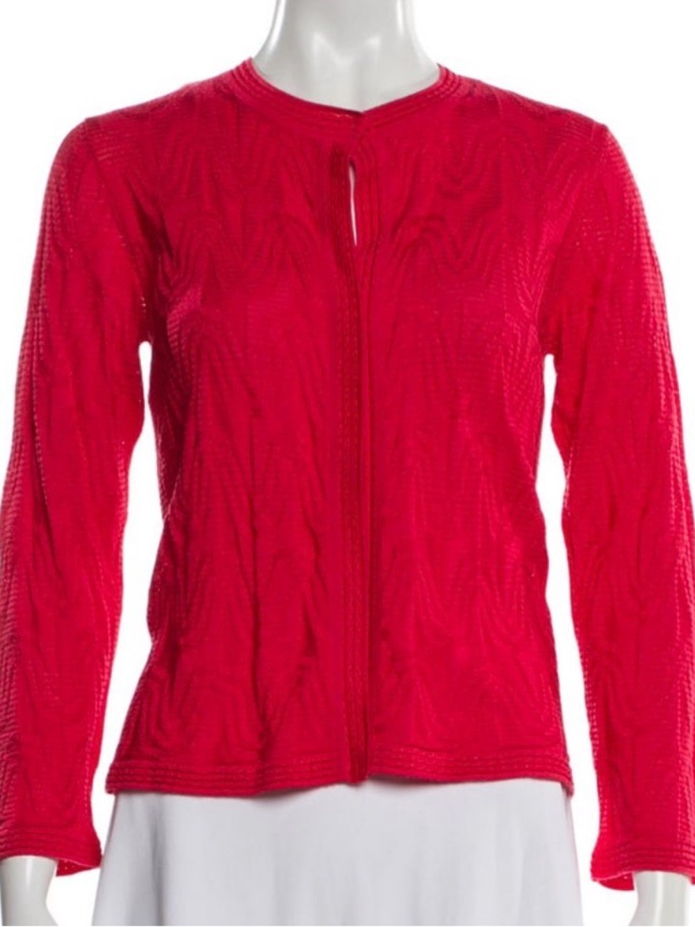 Missoni Bright Red Knit Cardigan